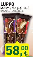 ŞÖLEN LUPPO SANDVİÇ KEK ÇEŞİTLERİ 184 G ŞÖLEN LUPPO SANDVİÇ KEK ÇEŞİTLERİ 184 G